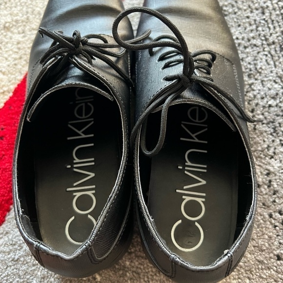 Calvin Klein Black Brodie Leather Oxford main image 4